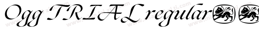 Ogg TRIAL regular字体转换